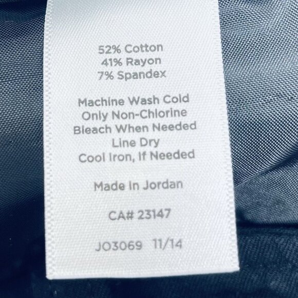 Talbots Dress Pants Sz 10 Womens Signature Cropped Wide Leg Cotton Lightweight - Picture 9 of 11